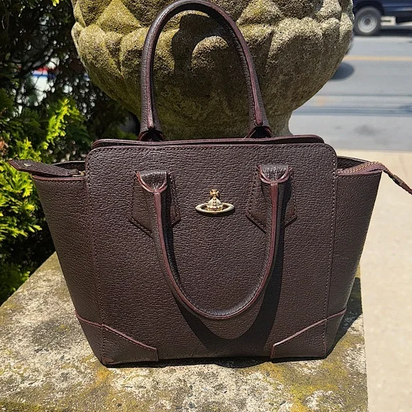 GUC Vivienne Westwood Executive Dark Brown Handbag ( shoulder strap missing) - Picture 1 of 13